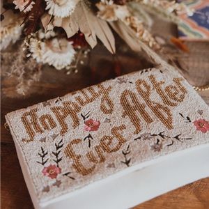 Happily Ever After beaded purse with chain